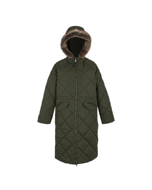 Regatta Green Freyla Water Resistant Insulated Quilted Jacket