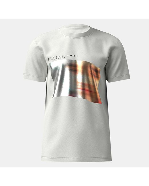 DIESEL Gray Digr Mglit T-Shirt for men