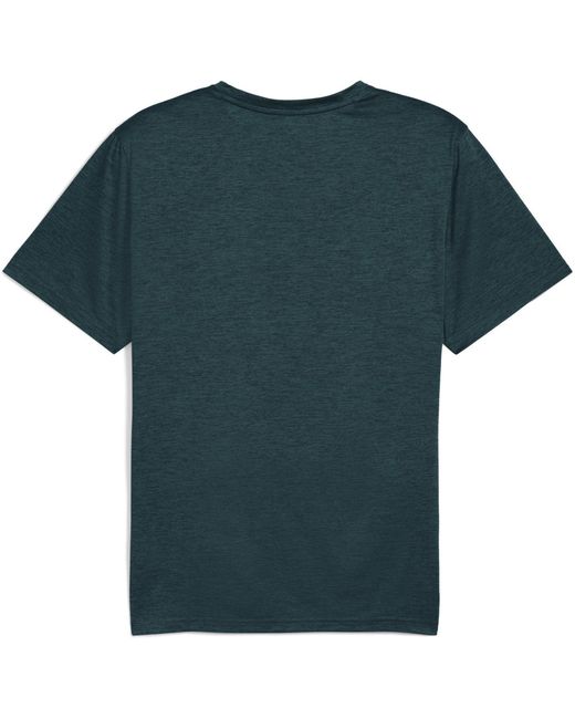 PUMA Blue Tad Short Sleeve Performance Gym Top for men