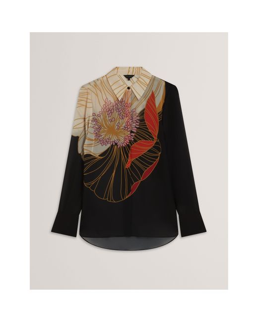 Ted Baker Black Long-Sleeve Blouse
