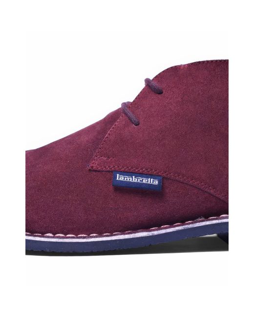 Lambretta Purple Suede Desert Boot for men