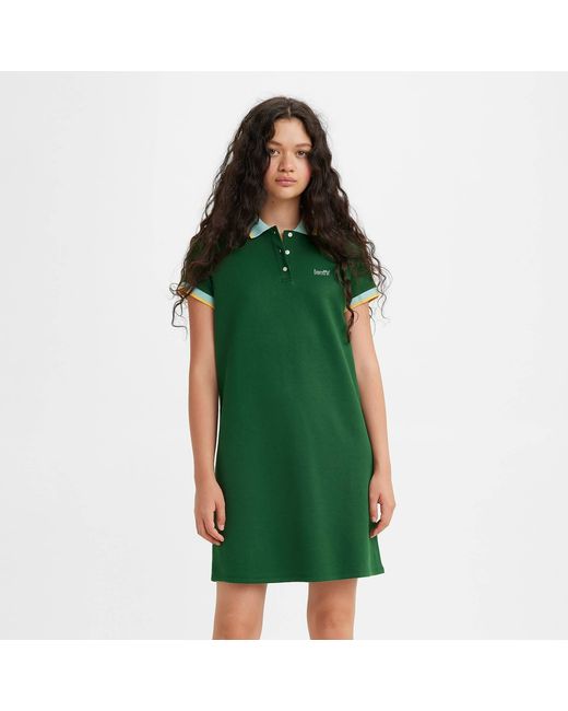 Levi's Green Pia Polo Dress