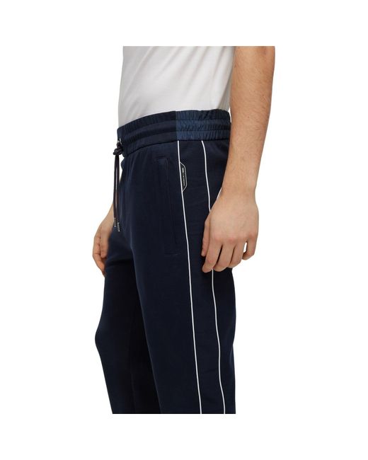 Boss Blue Lamont 260 Ps Closed Hem Jogging Bottoms for men