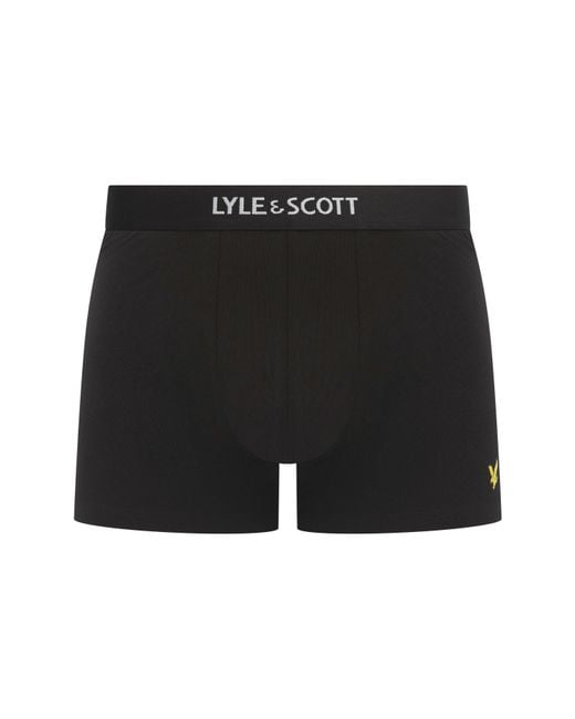 Lyle & Scott Black Devon Boxers for men