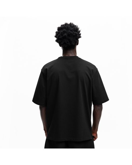 DSquared² Black Dsq Line Oversized T-Shirt for men