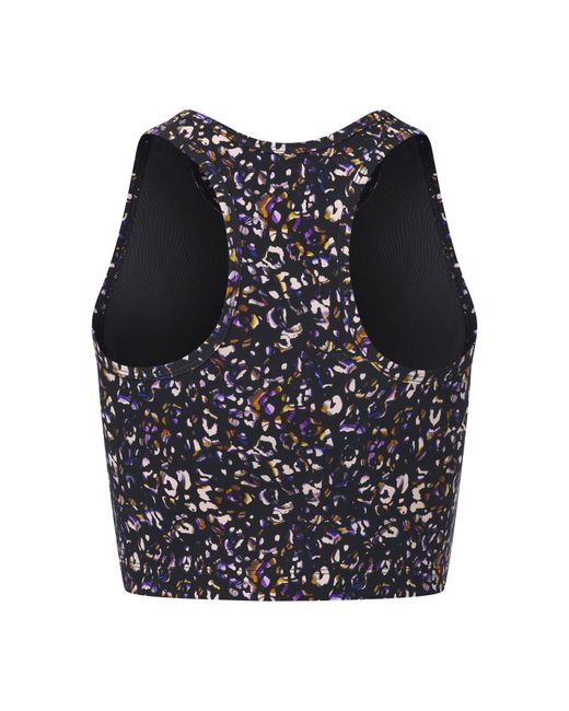 Biba Blue Move Tank Scoop Cropped Performance Gym Vest