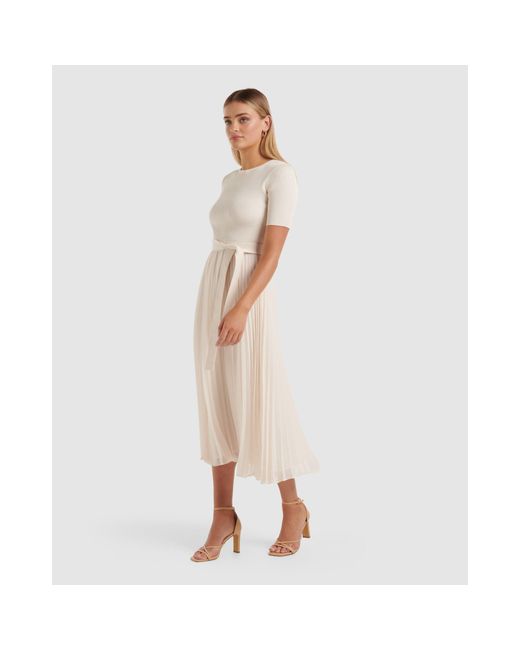 Forever New White Sarah Wrap Epsom Coat