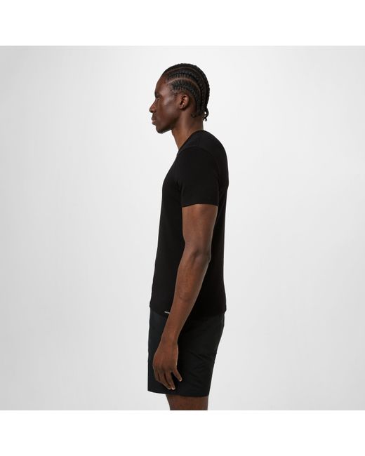 Tom Ford Black Cotton Crew T-shirt for men