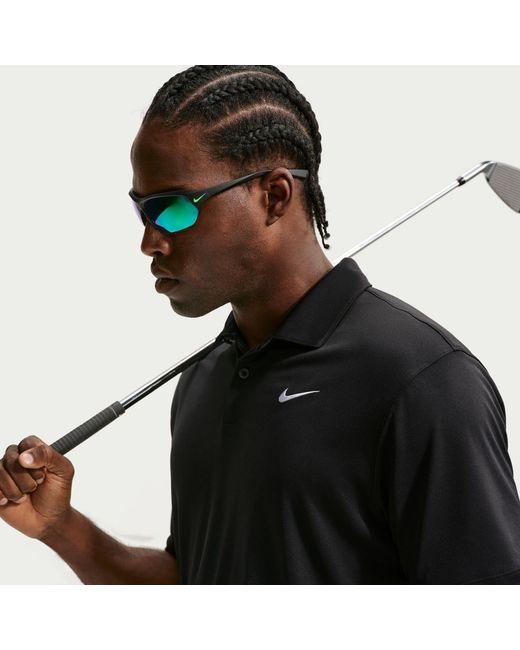 Nike Black Short Sleeve Performance Polo Shirt for men