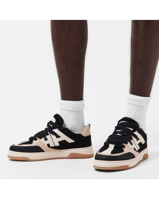 Android Homme Black Skate Padded Chunky Trainers for men