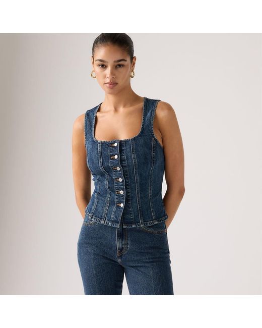 Levi's Blue Sculpted Top