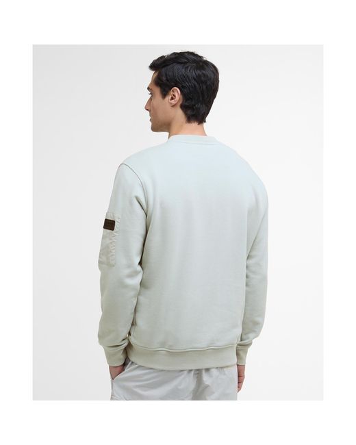 Barbour Gray Grip Sweatshirt for men