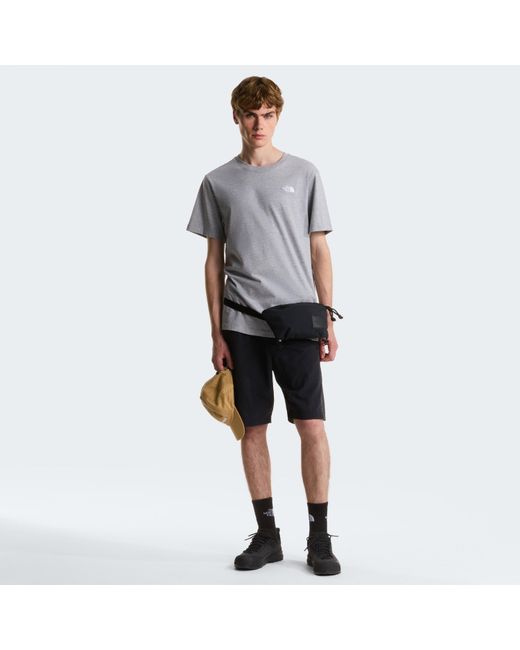 The North Face Gray Regular Fit Simple Dome T-Shirt for men