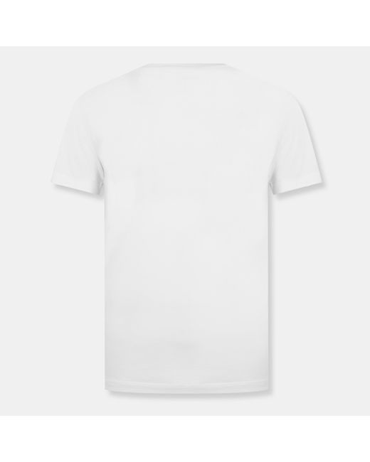 DSquared² White Spray Logo T Shirt for men