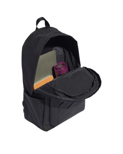Adidas Black Essentials Embossed Logo Backpack Adults