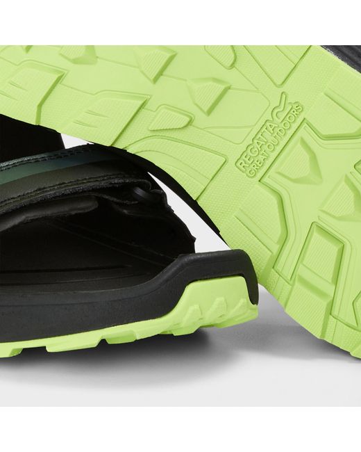 Regatta Black Samaris Adjustable Walking Sandals for men