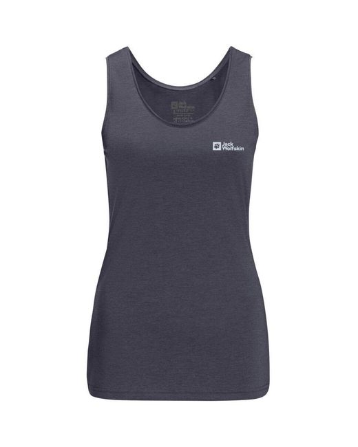 Jack Wolfskin Blue Jw Crosstrail Tank