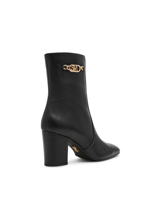 Steve Madden Black Geneeva Heeled Ankle Boot