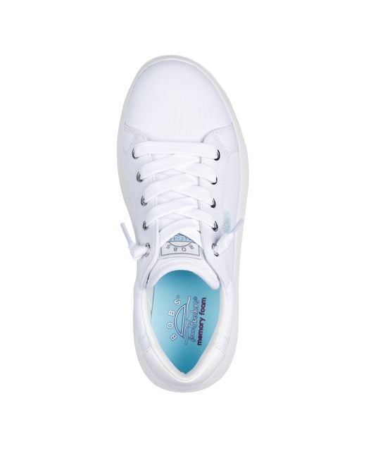 Skechers White Popupsmax Classic Low-Top Trainers