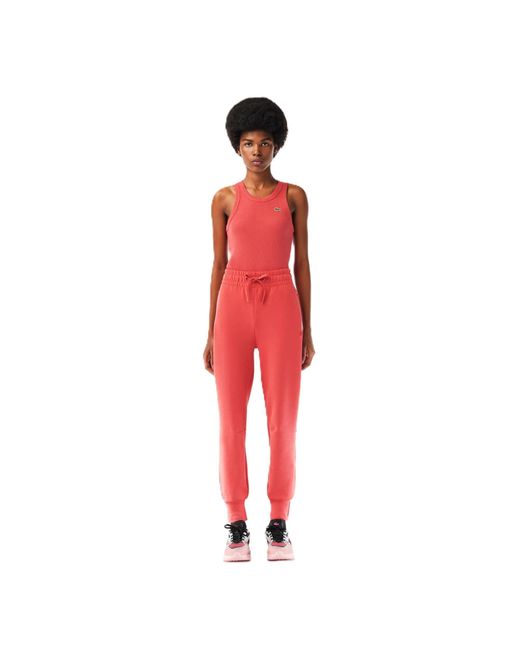 Lacoste Red Active Jogging Pants
