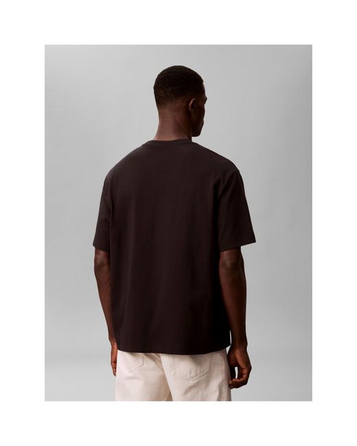 Calvin Klein Brown Tricolour Graph T-Shirt for men