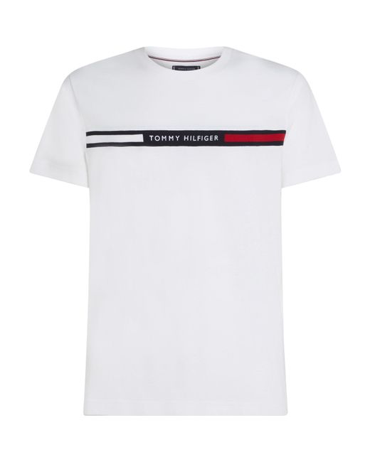 Tommy Hilfiger White Tommy Chest Isrt T Sn44 for men