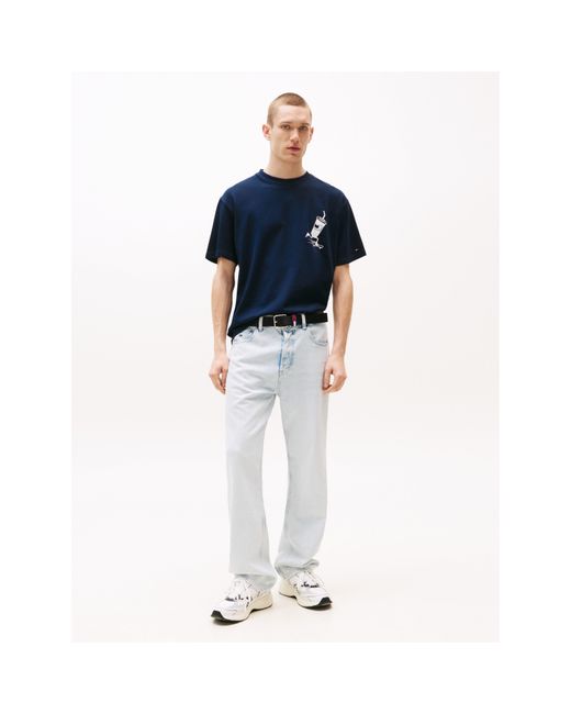 Tommy Hilfiger Blue Graphic T-Shirt for men