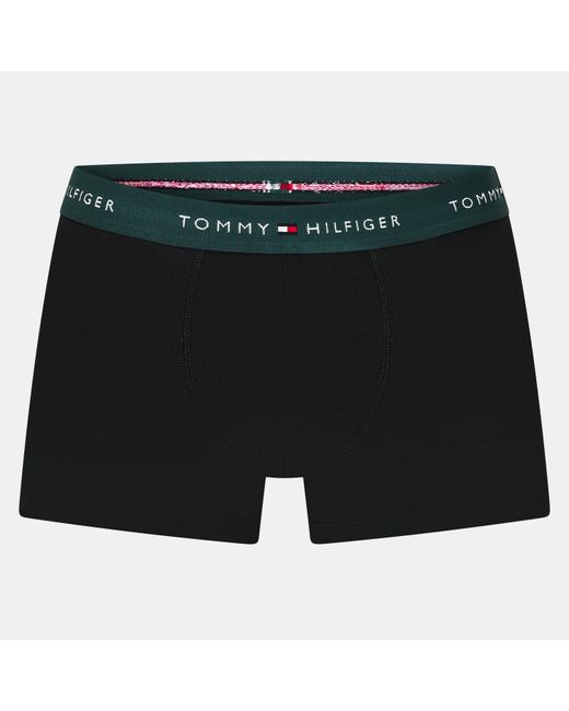 Tommy Hilfiger Blue 3-Pack Logo Waistband Trunks for men