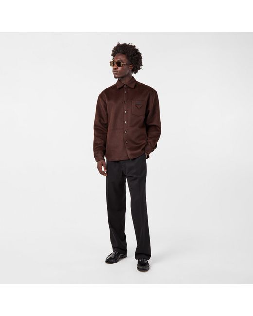 Prada Brown Aviator Sunglasses for men
