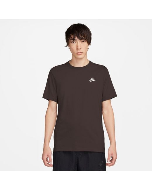 Nike Black Sportswear Club T-Shirt for men