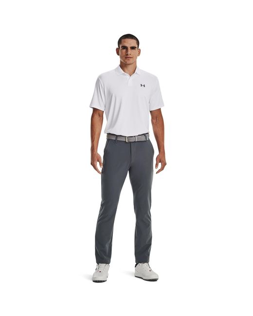Under Armour White Performance Polo Shirt for men