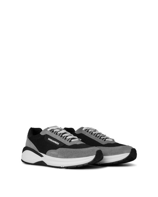DSquared² Black Suede Dash Sneakers for men