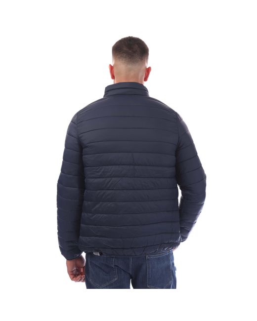 Aquascutum Blue Long Sleeve Medium Puffer Jacket for men