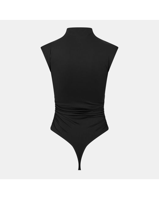 GOOD AMERICAN Black Scuba Bodysuit