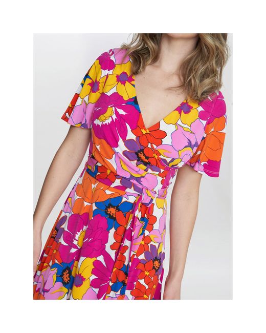 Gina Bacconi Red Ellie Fit And Flare Dress