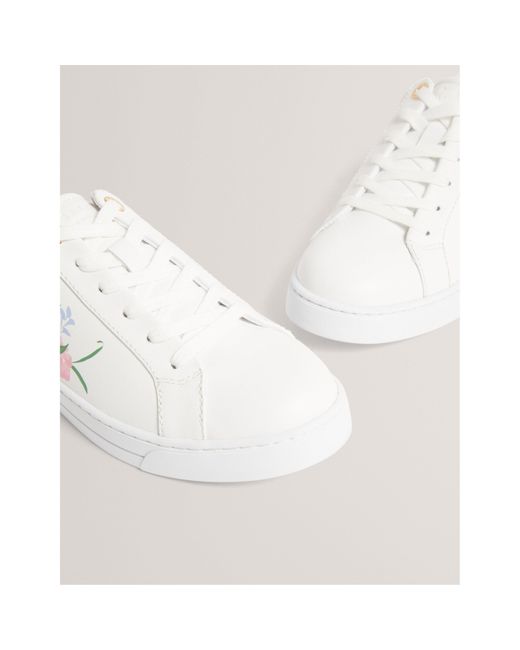 Ted Baker White Low-Top Trainers