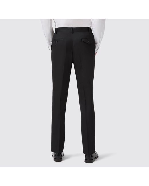 Twisted Tailor Black Ellroy Tailored Fit Trouser for men