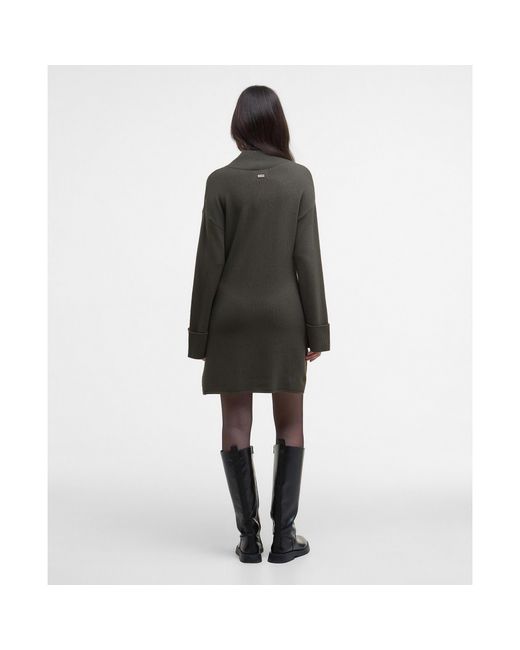 Barbour Black Lana Knitted Mini Dress