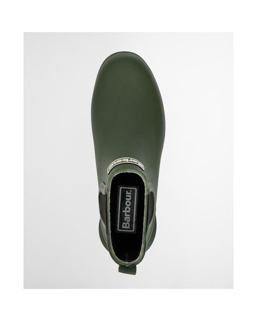 Barbour Green Wilton Chelsea Wellington Boots