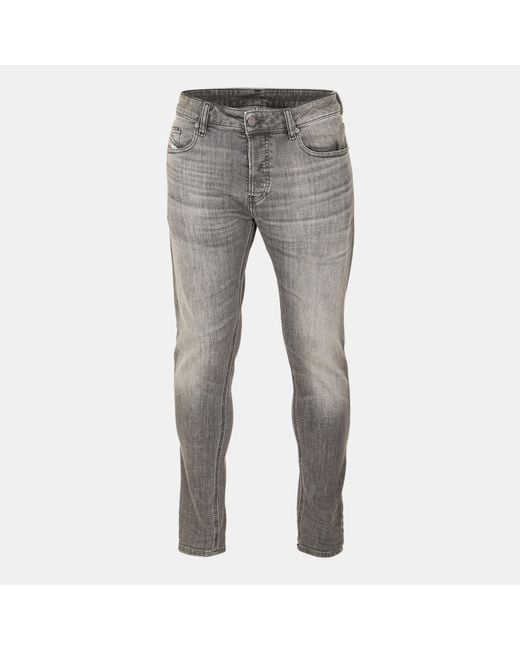 DIESEL Gray D Luster Slim Jeans for men