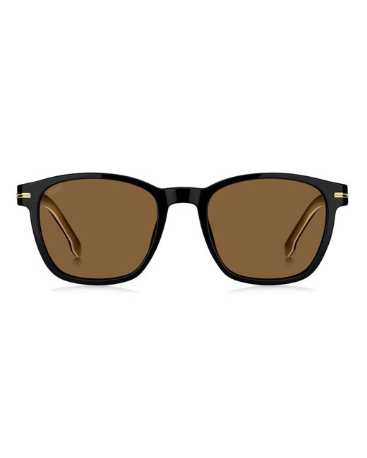 Boss Brown Su Uv Protection Square Sunglasses for men