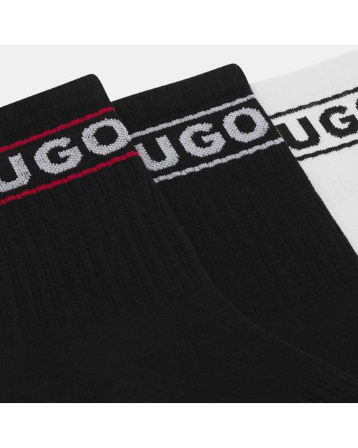 HUGO Red Sporty Cotton Crew Socks
