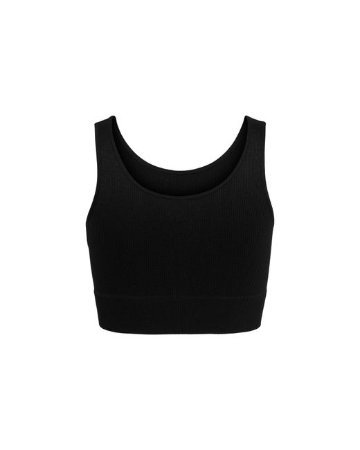 Only Play Black Seamless Training Crop Top