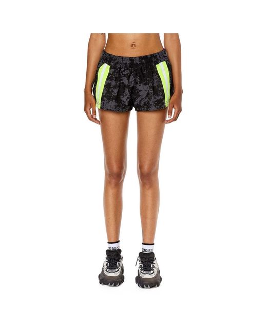 DIESEL Blue Awwb-Lillian-Wt35 Mini Shorts
