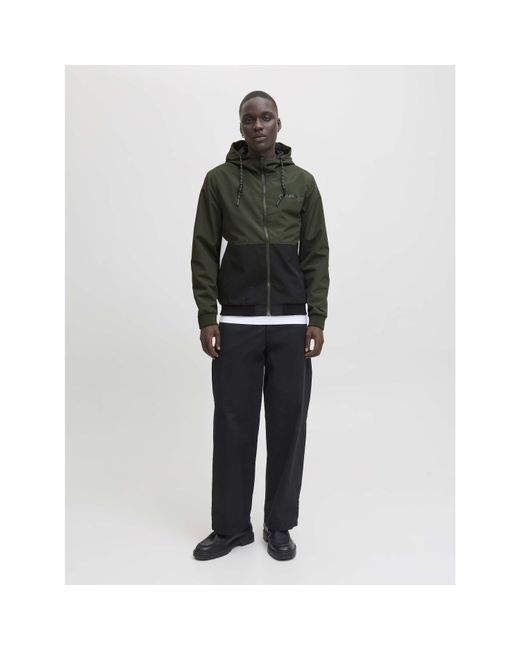 Jack & Jones Green Bomber Jacket for men