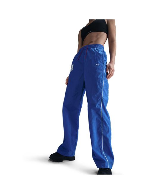 Nike Blue England Woven Tracksuit Bottoms