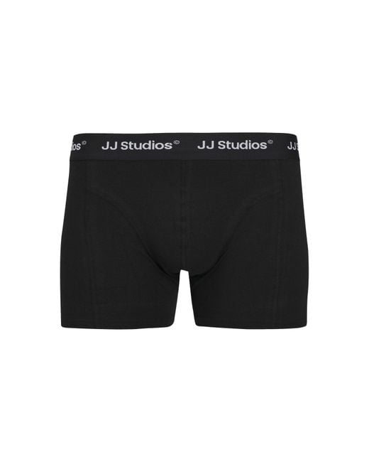 Jack & Jones Black Solid 3 Pack Boxers for men