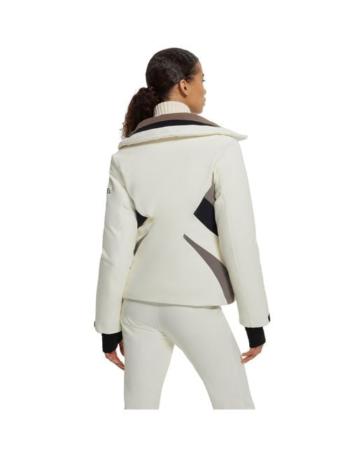 Boss White Weather-Resistant Ski Jacket