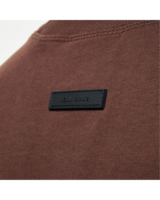 TELA CRUZ Brown Studio Tee for men