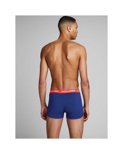 Jack & Jones Blue Lee 5 Pack Trunks for men